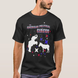 T-shirt Le Cirque Politique Américain Démocrate Donkey Et
