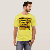 T-shirt le citron, quand la vie vous remet des citrons (Devant entier)