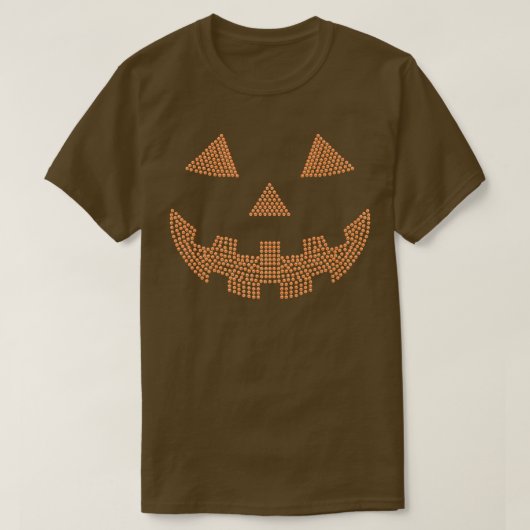 T-shirt Le Citrouille de la Rhinestone Jack OLantern pour  (Design devant)