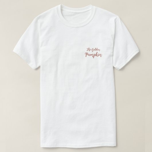 T-shirt Le Citrouille d'or (Design devant)