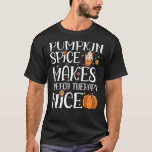 T-shirt Le citrouille épice rend SLP agréable Thanksgiving