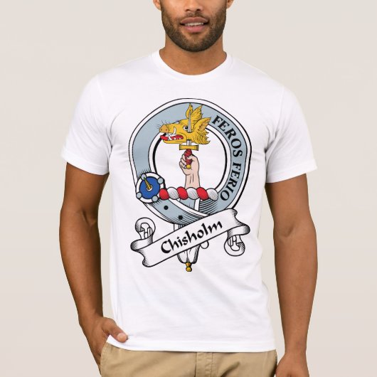 T-shirt Le clan de Chisholm Badge (Devant)