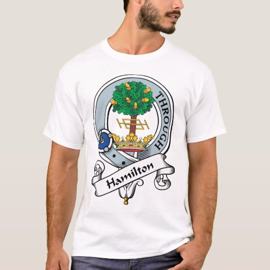T-shirt Le clan de Hamilton Badge (Devant)