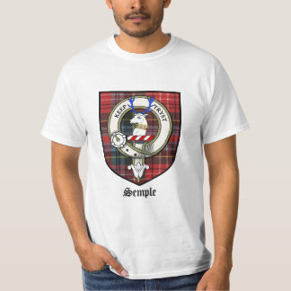 T-shirt Le clan de Semple Crest le tartan d'insigne