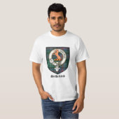 T-shirt Le clan de Sutherland Crest le tartan d'insigne (Devant entier)