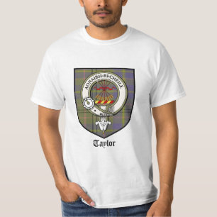 T-shirt Le clan de Taylor Crest le tartan d'insigne