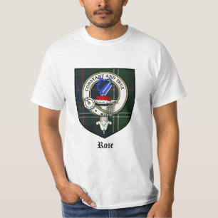 T-shirt Le clan rose Crest le tartan d'insigne