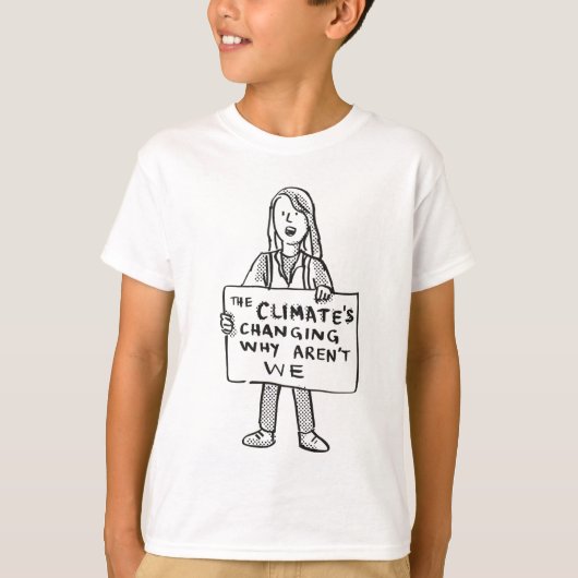 T-shirt Le climat change pourquoi nous ne sommes pas (Devant)