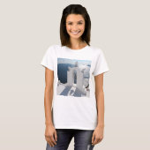 T-shirt Le clocher de Santorin Casting Shadow (Devant entier)