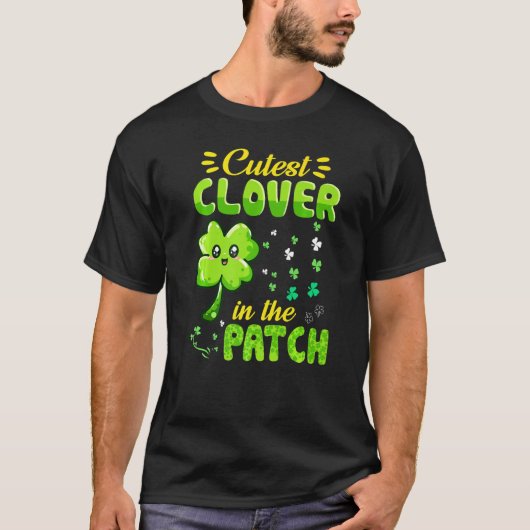 T-shirt Le Clover Cutest Dans Le Patch St Patrick's Day Sh (Devant)