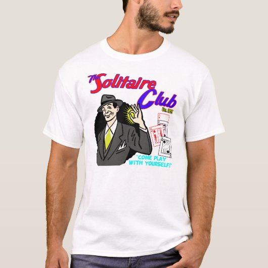 T-shirt Le club de solitaire (Devant)