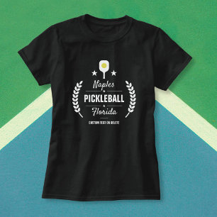 T-shirt Le club fait sur commande de Pickleball ajoutent