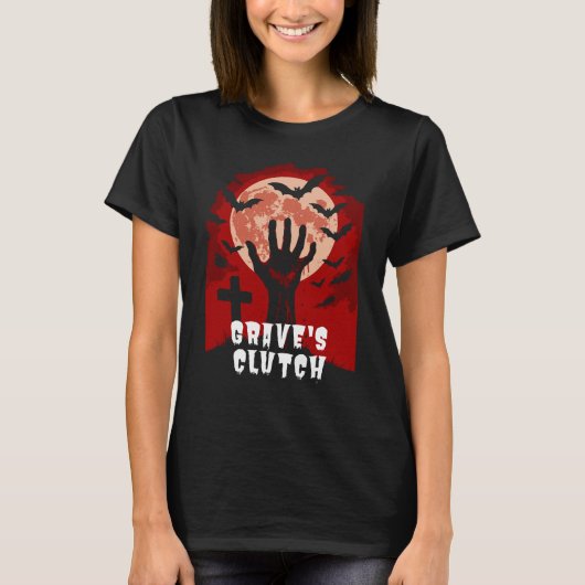 T-shirt Le Clutch de Grave Halloween Horror Design (Devant)