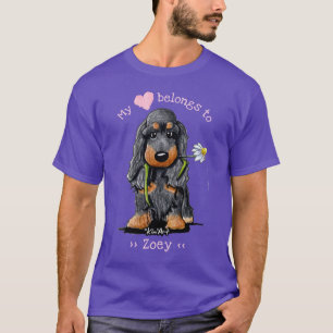 T-shirt Le cocker mon coeur appartient à