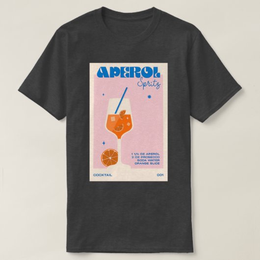 T-shirt Le Cocktail Aperol Spritz (Design devant)