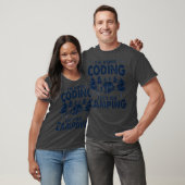 T-shirt Le Codage Im Terminé Permet D'Aller Camping Coder  (Unisexe)