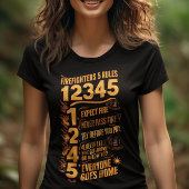 T-shirt Le code des pompiers audacieux