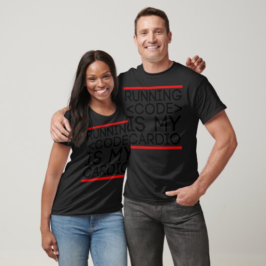 T-shirt Le Code En Cours D'Exécution Est Ma Commande Cardi (Unisexe)