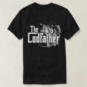 T-shirt Le Codfather Cod Pêcher Pêcher Pêcher Papa F (Design devant)