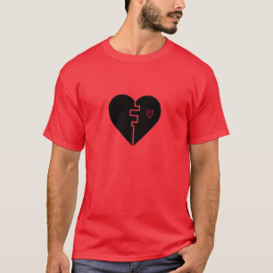 T-shirt le coeur brisé numérique