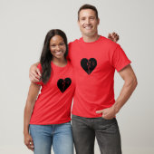 T-shirt le coeur brisé numérique (Unisexe)