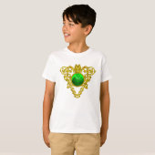T-SHIRT LE COEUR CÉLTIQUE DE SAINT PATRICK AVEC SHAMROCK V (Devant entier)
