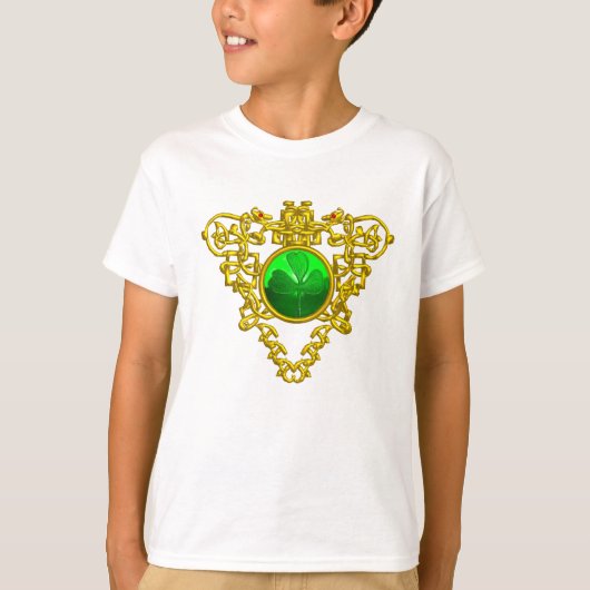 T-SHIRT LE COEUR CÉLTIQUE DE SAINT PATRICK AVEC SHAMROCK V (Devant)