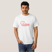 T-shirt Le Coeur de l'amour (Devant entier)
