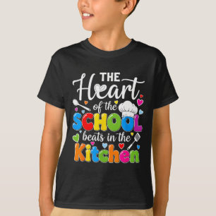 T-shirt Le cœur de l'école bat dans la cuisine arrière