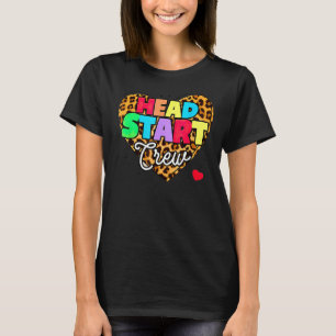 T-shirt Le Coeur De L'Équipage Du Headstart Léopard À L'Éc