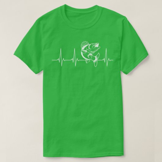 T-shirt Le coeur de Walleye (Design devant)