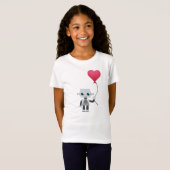 T-Shirt le coeur du robot (Devant entier)