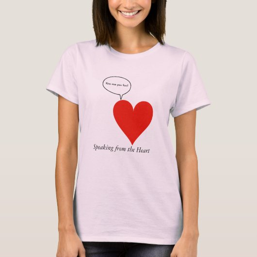 T-shirt Le coeur parle (Devant)