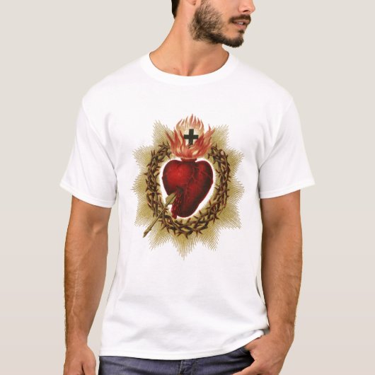 T-shirt Le Coeur sacré de Jésus (Devant)