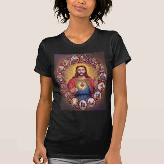 T-shirt Le coeur sacré de Jésus (Devant)