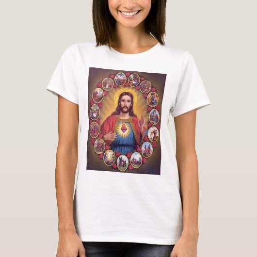 T-shirt Le coeur sacré de Jésus (Devant)