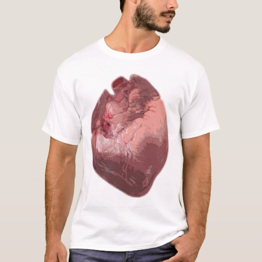 T-shirt Le coeur - une chemise (Devant)