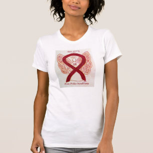 T-shirt Le coiffeur du ruban Angel-Shirt de sensibilisatio