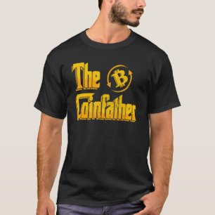 T-shirt Le Coinfather Bitcoin Btc CryptoCurrency Blockcha
