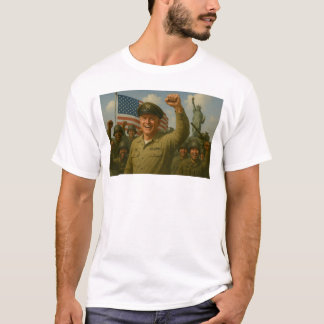 T-shirt Le colonel de l'armée américaine tient bon avec le
