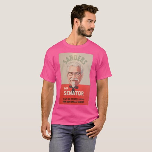 T-shirt Le colonel Sanders pour le sénateur du Kentucky su (Devant entier)