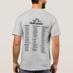 T-shirt Le Colorado Fourteeners 2 a dégrossi chemise de l
