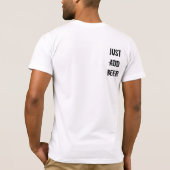 T-shirt Le combat de barre ajoutent juste la bière (Dos)