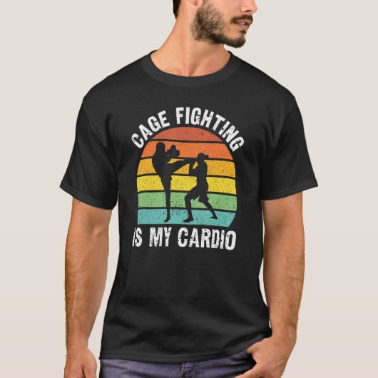 T-shirt Le Combat De Cage Est Mon Cardio MIXED MARTIAL ART (Devant)