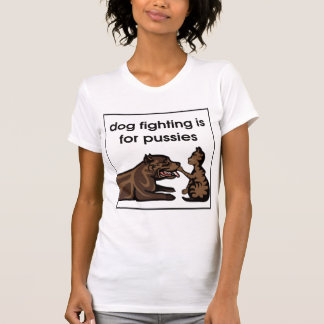T-shirt le combat de chien est pour des chats