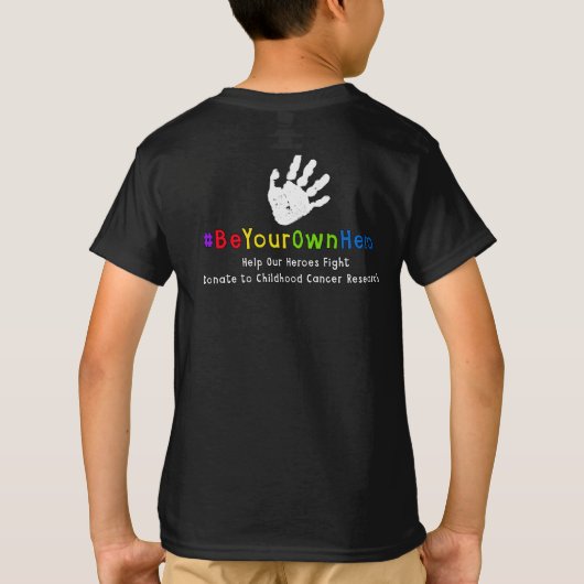 T-shirt Le combat de Julia de soutien ! Handprints (Dos)
