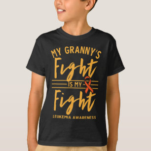 T-shirt Le combat de la mamie est ma lutte contre la leucé