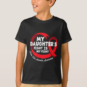 T-shirt Le combat de ma fille est mon combat contre l'aném
