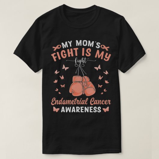 T-shirt Le combat de ma mère est mon combat contre le canc (Design devant)