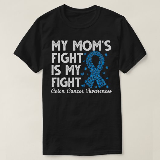 T-shirt Le combat de ma mère est mon survivant du combat C (Design devant)